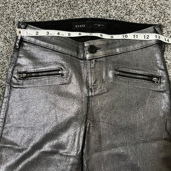 Guess Jeans Los Angeles Silver Denim; Women's size 26, new with tags - Picture 13 of 16